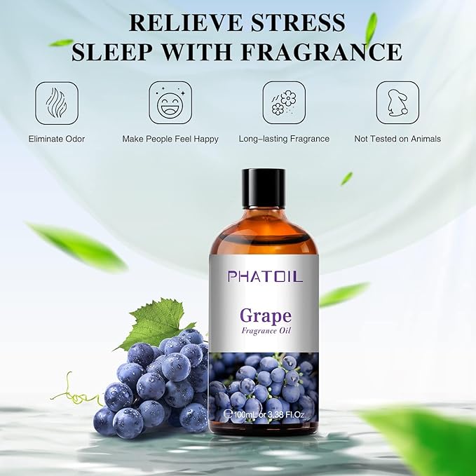 PHATOIL 3.38FL.OZ Grape Fragrance Oils - Image 3