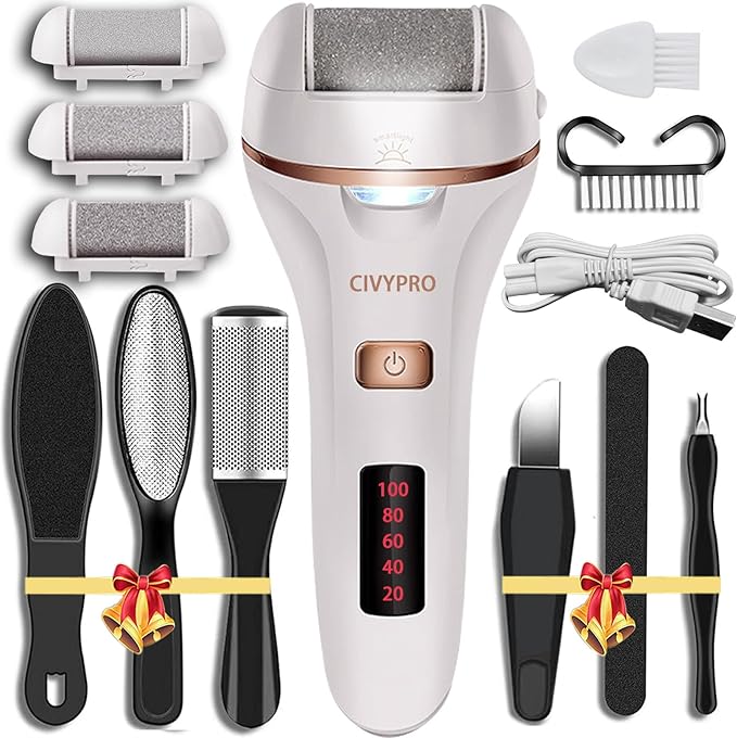 Electric Callus Remover for Feet, Long Service Time Foot Scrubber, Rechargeable by CIVYPRO