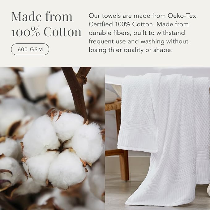 NY Loft 100% Cotton 2 Pack Bath Sheet Towel Set | Absorbent Quick-Dry Oversize - Image 6