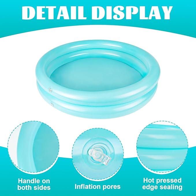 2 Pack Inflatable Pool Foot Bath Basin, Swimming Pool Clean Feet, Foot Soaking - Image 7