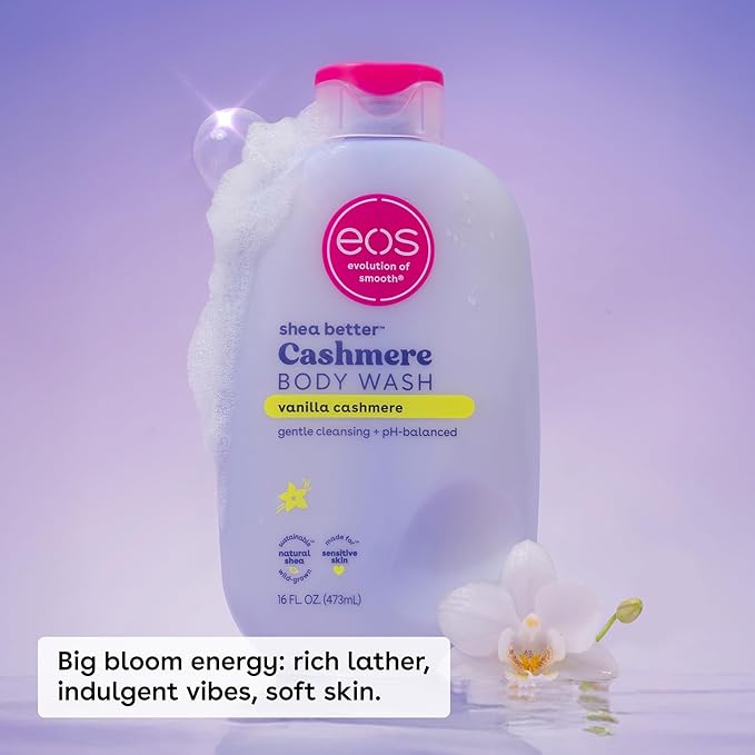 eos Travel Vanilla Cashmere Body Wash- Travel Size Essential, Toiletries - Image 3