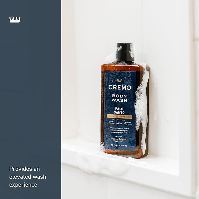 Cremo Body Wash for Men, Rich-Lathering Palo Santo, 16 Fl Oz - Image 3