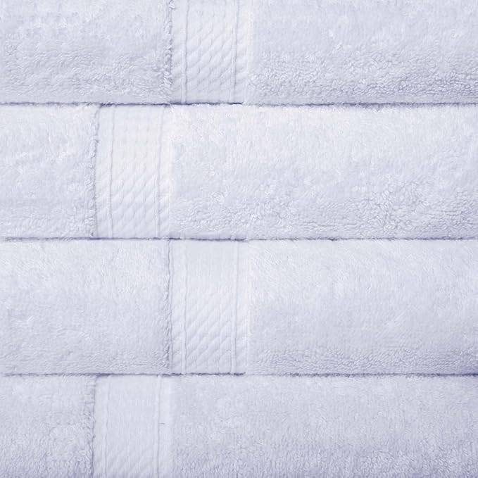 SUPERIOR Egyptian Cotton Pile Hand Towel Set of 4, Ultra Soft Luxury Towels - Image 3
