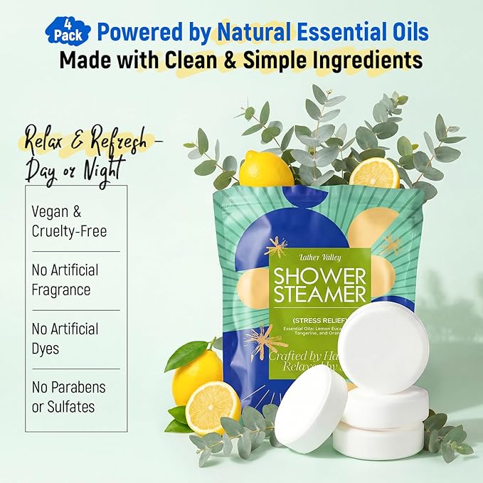 Shower Steamers Aromatherapy & Sport, 100% Pure Natural Essential Oils - Image 2