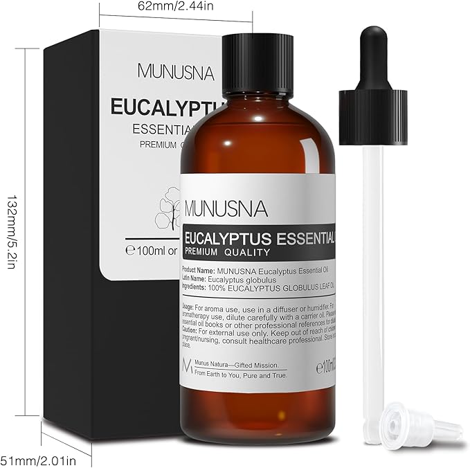 Eucalyptus Essential Oil, Premium Grade Pure Eucalyptus Oils 100ML, 100% - Image 8