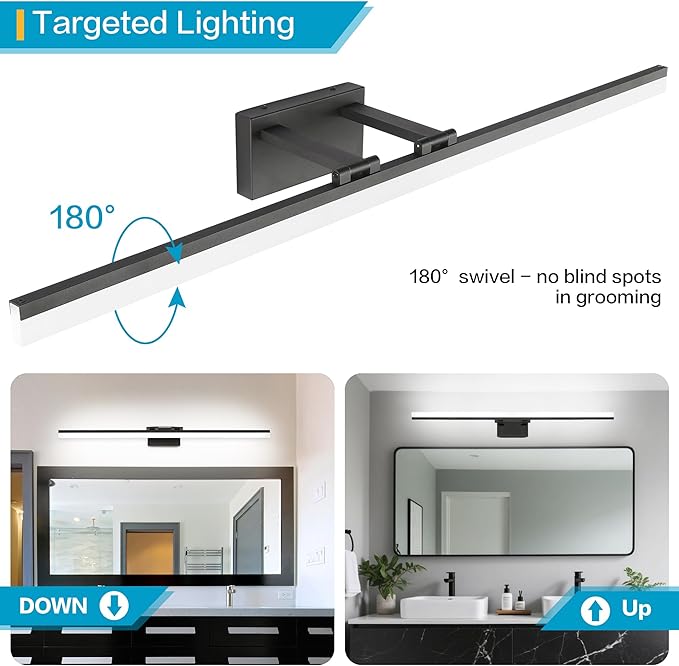 SOLFART Modern LED Vanity Lights 47.2 Inch Bathroom Light Fixtures Over Mirror - Image 3