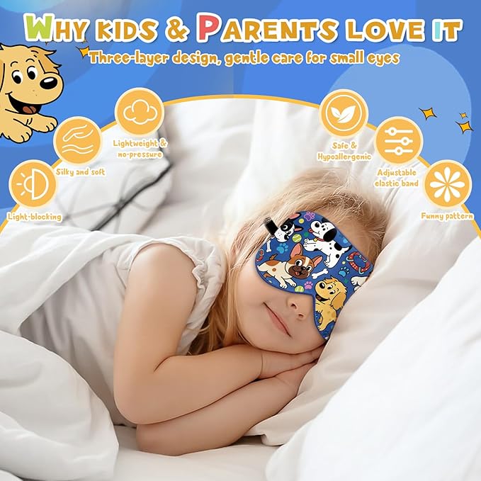 Silk Kids Sleep Mask: 100% Mulberry Silk Eye Mask, Sleeping Masks - Image 5