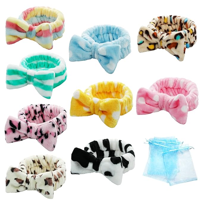 TDHDIKE Stocking Stuffers For Women Teen Girls Spa Headband Bow Facial Makeup by TDHDIKE