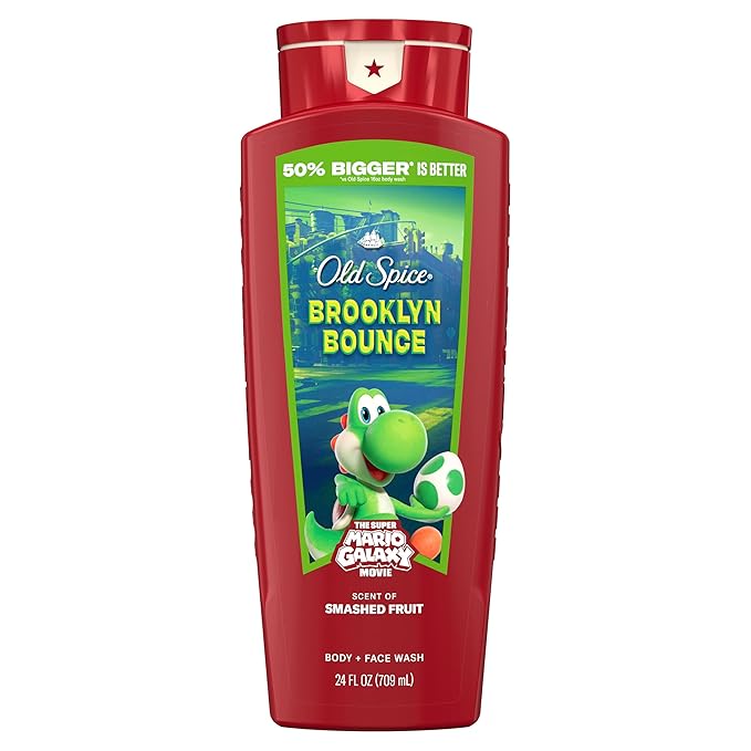 Old Spice Body & Face Wash for Men, x The Super Mario Galaxy Movie, 3X Defense by OldSpice