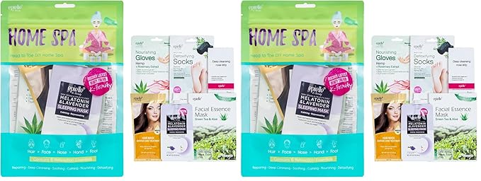 Epielle Home Spa Kit, 6 Relaxation Essentials, Nourishing & Detoxifying by Epielle