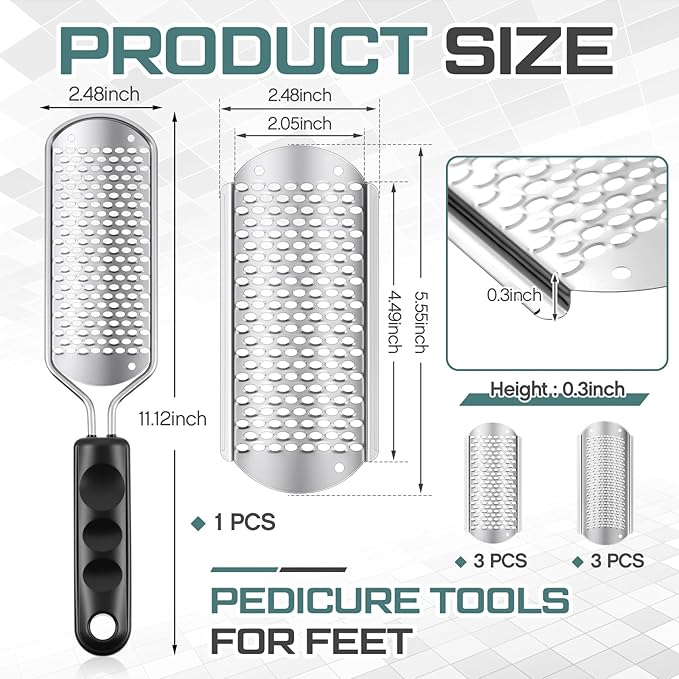 Moxweyeni 7 Pack Colossal Foot File Pedicure Tools Sets - Image 2