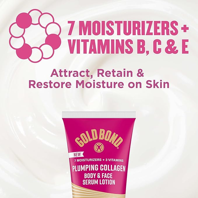 Gold Bond Plumping Collagen Body & Face Serum Lotion, Lightweight Hydrating - Image 6