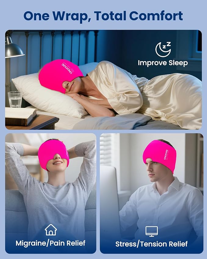 Upgraded Migraine Relief Cap, ONLYCARE Headache Relief Cap, Soothing Migraine - Image 5