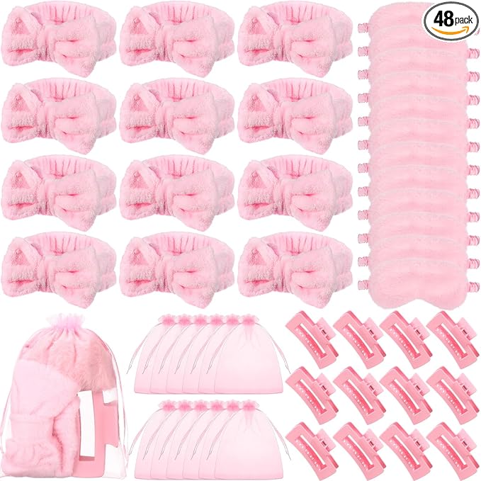 48 Pcs Spa Party Supplies Sleepover Essentials Gift by Wavyknot