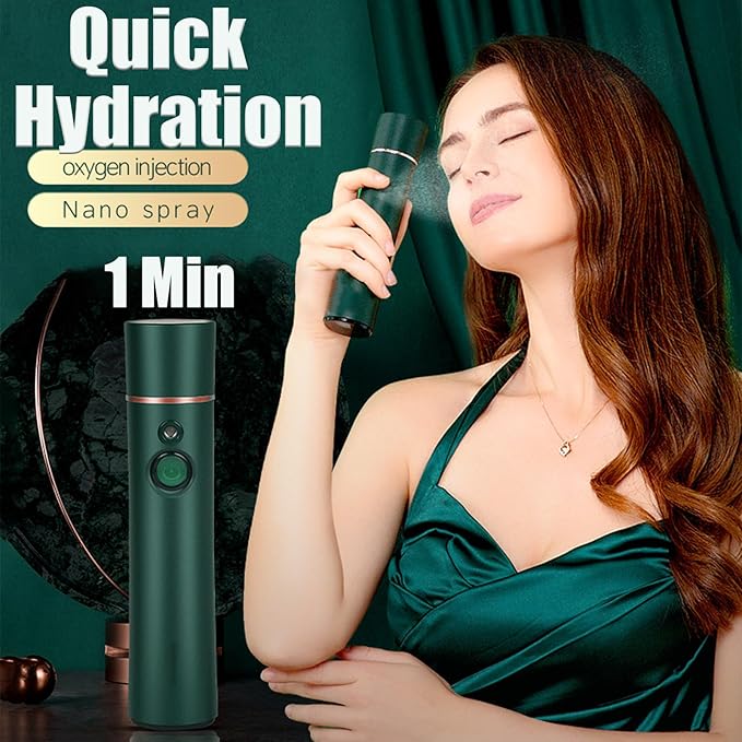 Elitzia Oxygen Facial Machine Oxygen Injection Skin Care Spa Nano Facial Mister - Image 2