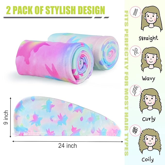 ELLEWIN Microfiber Hair Towel Wrap - Image 4