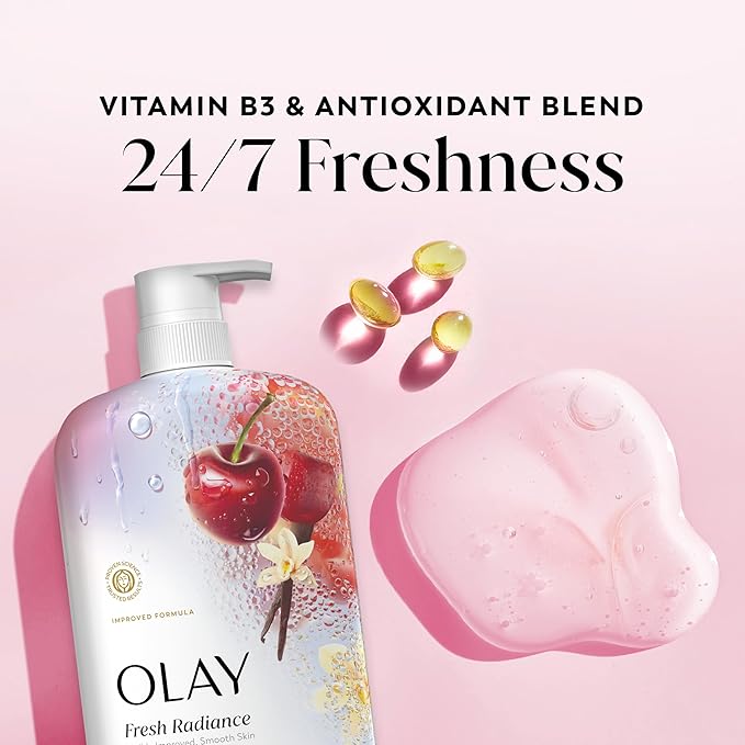 Olay Body Wash for Women, Fresh Radiance, 24/7 Skin-Loving Freshness, Visibly - Image 3