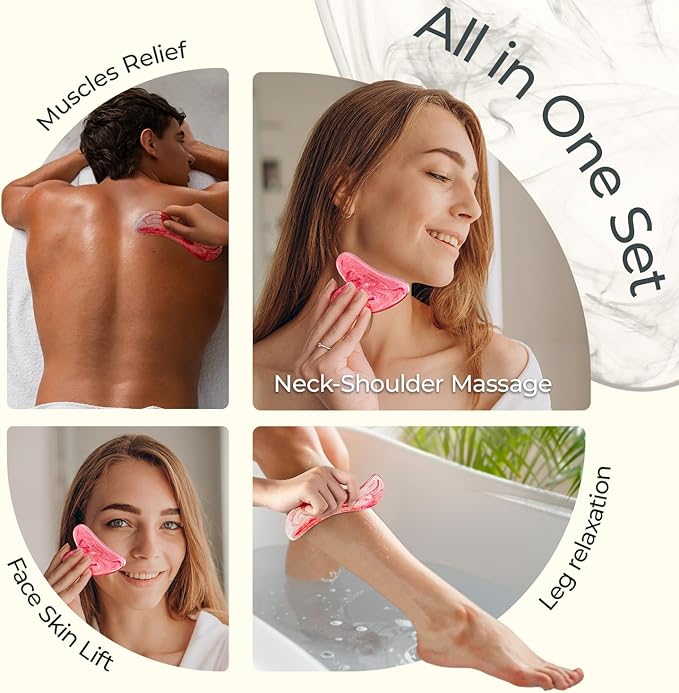Scienlodic 2 Pcs Gua Sha Massage Tools - Image 4