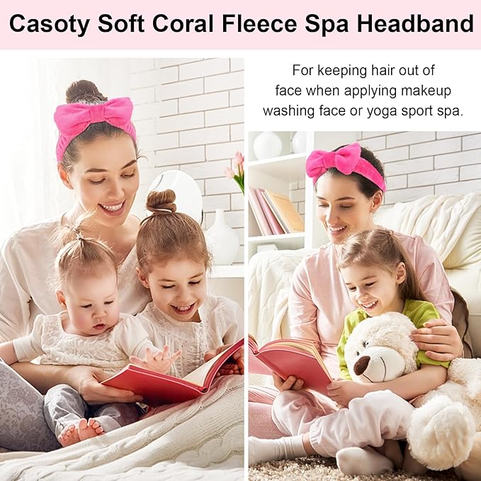 Casoty 6 Pcs Spa Headbands, Hair Holder - Image 7