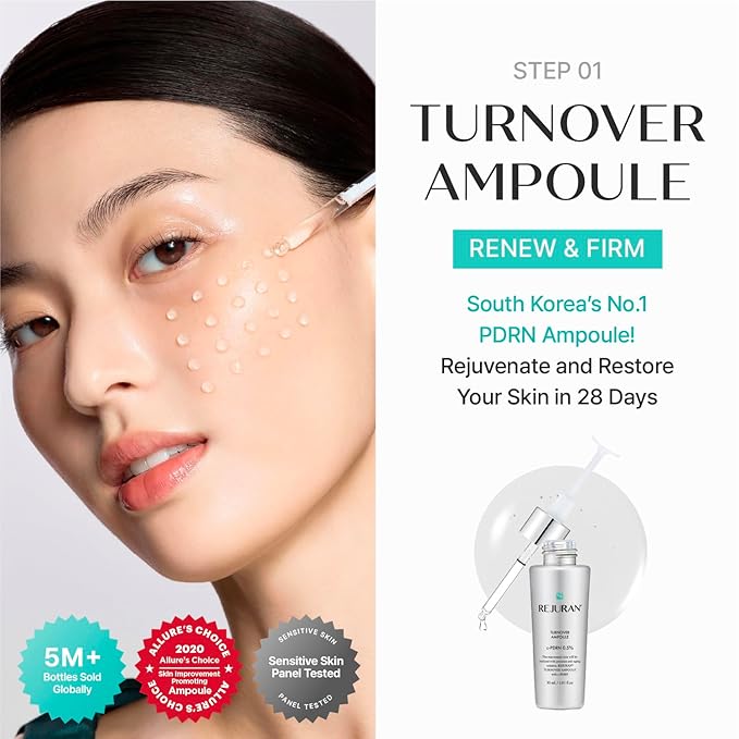 REJURAN® The Glow Trio Essentials Korean Skincare Gift Set – Turnover Ampoule - Image 3