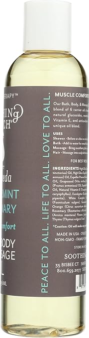 Soothing Touch Bath & Body Massage Oil, Muscle Comfort - 8 Oz - Image 6