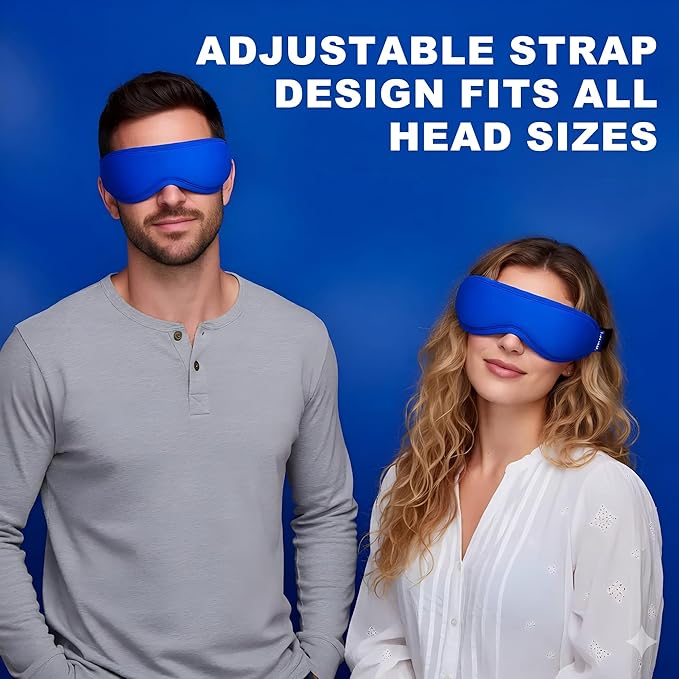 Contoured Ice Eye Mask for Puffy Eyes: Gel Cold Compress for Dark Circles - Image 6