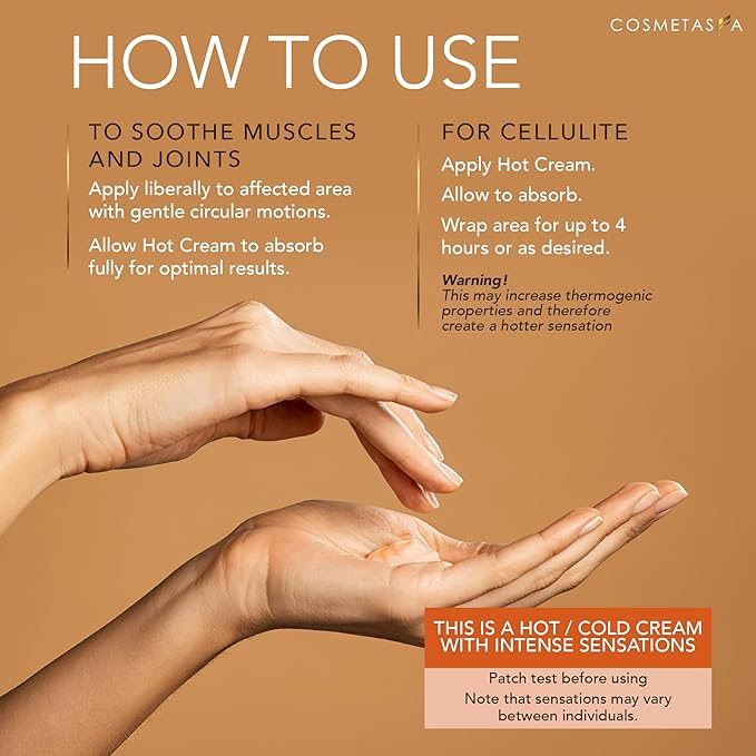 Cosmetasa Hot Belly Cream- 87% Organic Cellulite Cream - Image 3