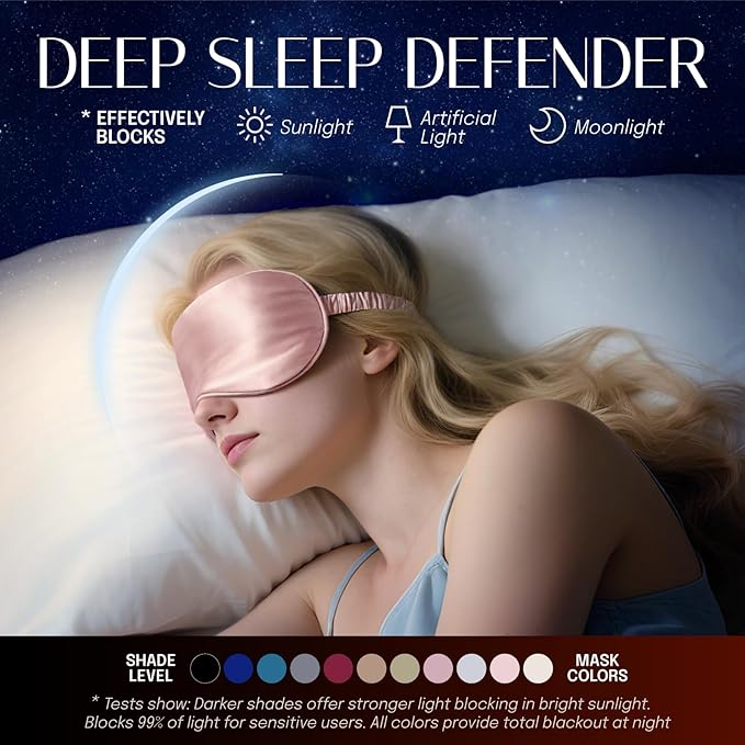 OLESILK Silk Sleep Eye Mask Blindfold - Image 7