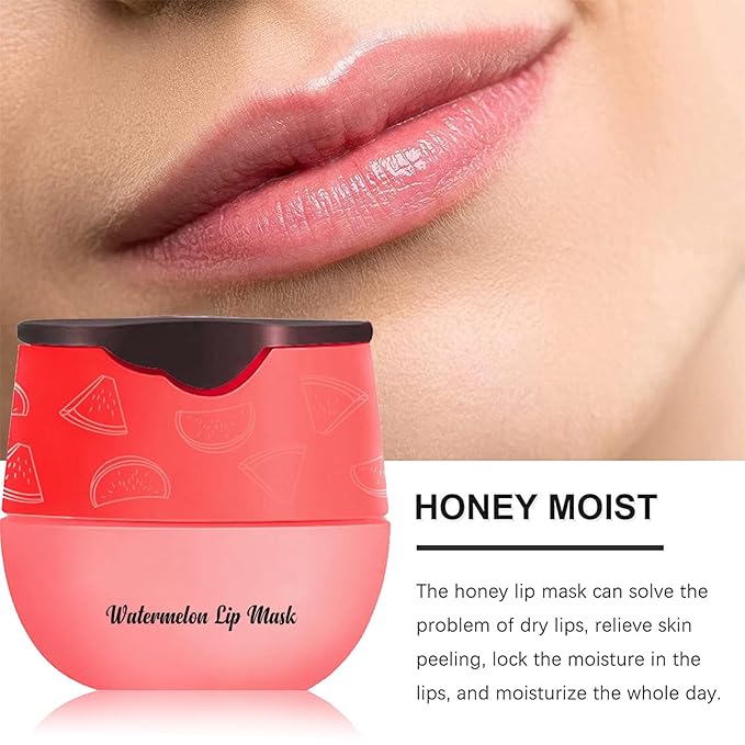6PCS Bee Lip Balm Honey Pot，Honey&Strawberry&Watermelon&Cherry&Apple&Coconut - Image 6