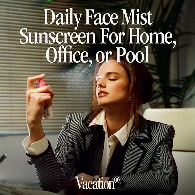 Vacation Super Spritz SPF 50 Face Mist, Daily Face Sunscreen Spray, Clean & - Image 3