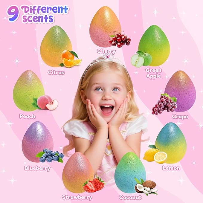 Unicorn Bath Bombs with Surprise Toys Inside, Birthday Mothers Day Gifts - Image 3