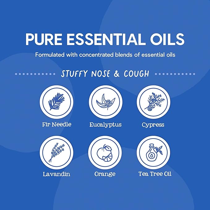 Oilogic Stuffy Nose & Cough Vapor Bath & Roll-On Essential Oil - Image 4