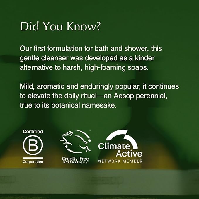 Aesop Geranium Leaf Body Cleanser | Gentle Shower Gel - Image 7
