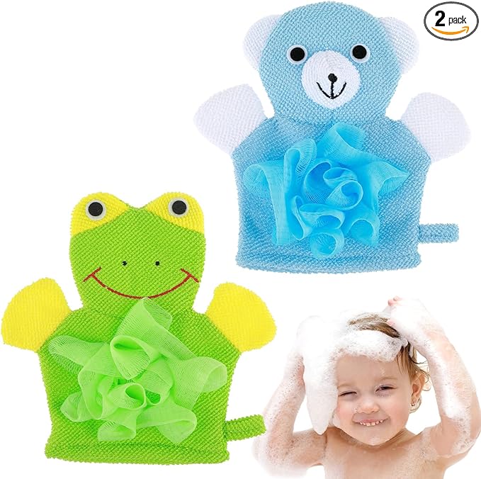 Cute Bath Gloves Loofah by Unknown