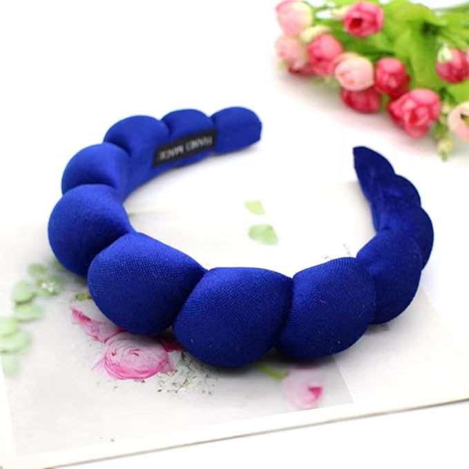 Fashion Headbands for Women Padded Fabric Hair Bands Wide Velvet Non Slip - Image 3