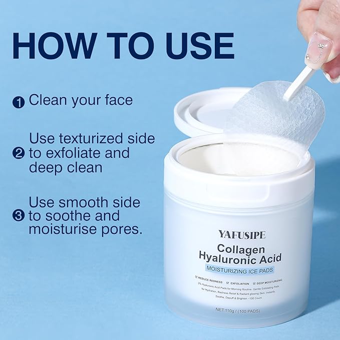 3% Hyaluronic Acid Collagen Peptide Toner Pad, Hyaluronic Acid Toners Facial - Image 6