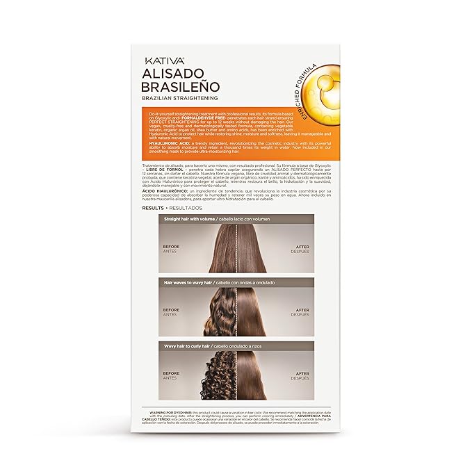 KATIVA Brazilian Keratin Treatment Kit at home Formaldehyde Free Hair - Image 2