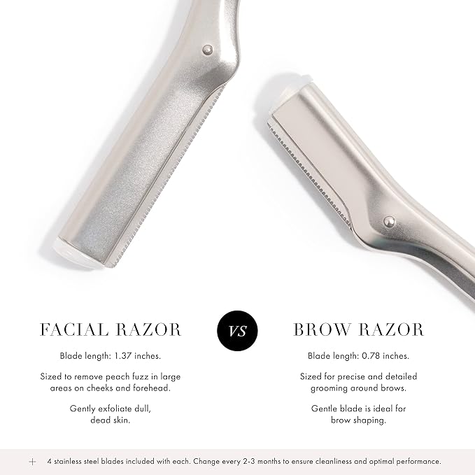 Tweezerman Stainless Steel Facial Razor - Image 3