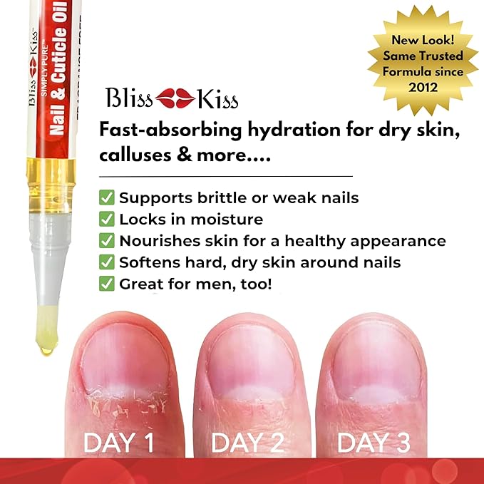 Bliss Kiss Fragrance Free Nail Oil Cuticle Pen - Image 6