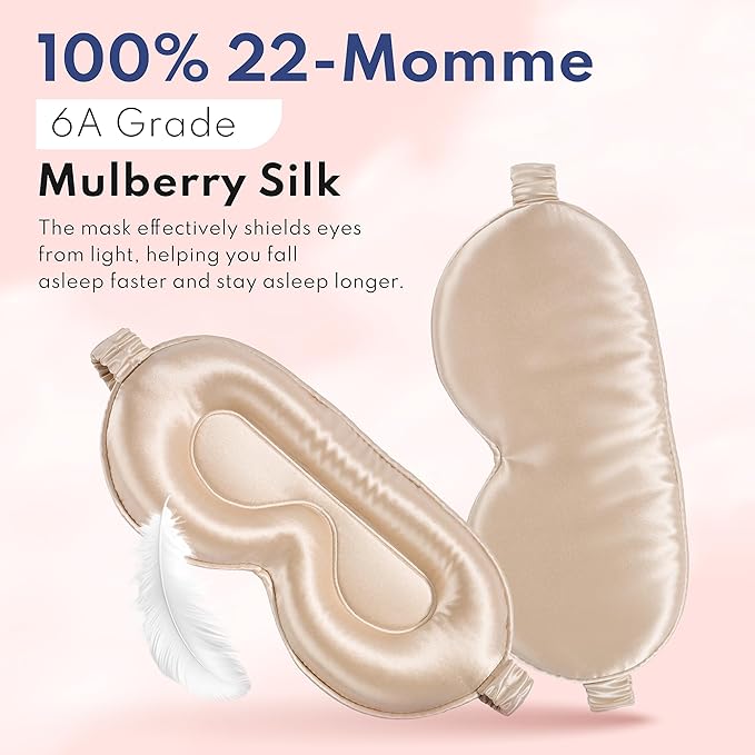 Blissy Silk Sleep Mask Profile - Image 4
