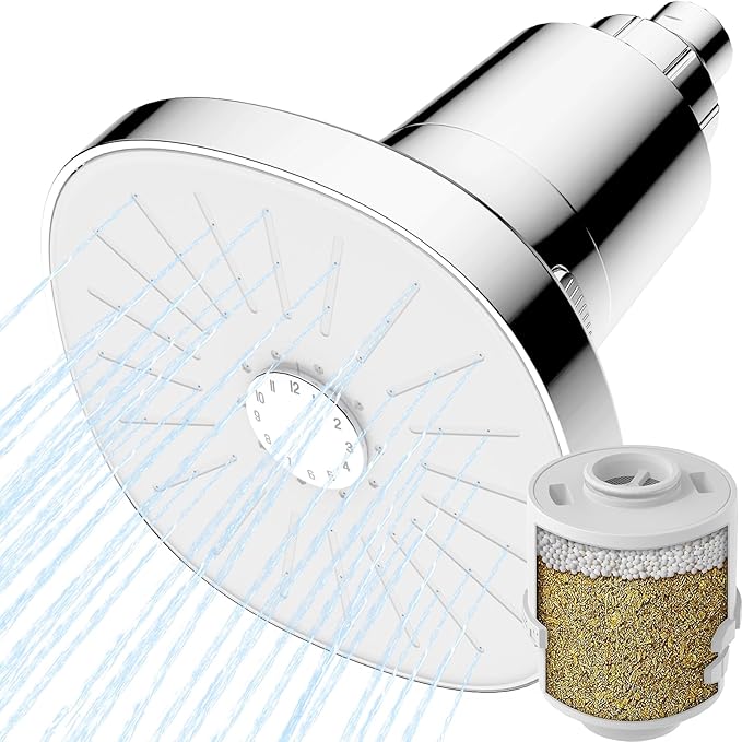 Ryamen Filtered Shower head, Rain Shower Head by Enjoyabeatifullife