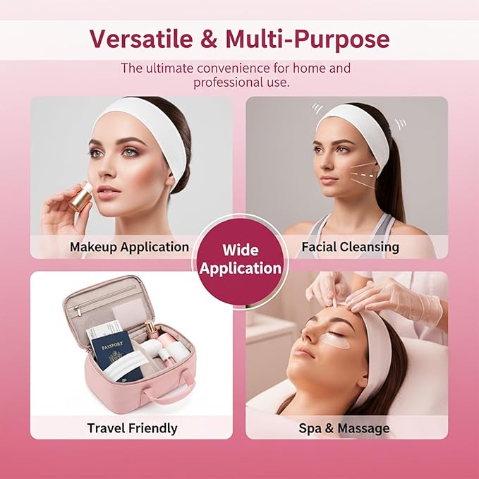 100 PCS Disposable Headbands for Spa, Stretch Non-woven Facial Headband - Image 8
