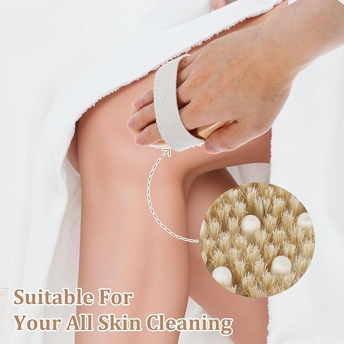 10 Pcs Dry Brushes for Body Dry Brushing Body Brush Exfoliating Brush - Image 5