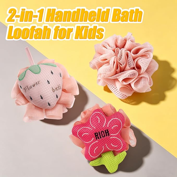 Kids Loofah, Cute Cartoon Animal Kids Bath Sponge - Image 7