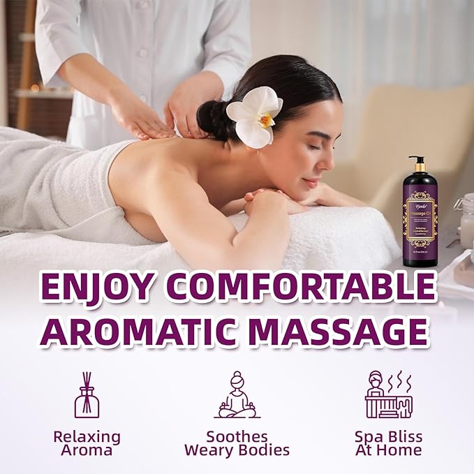 Pjordo Aromatherapy Lavender Massage Oil, Massage Oil - Image 4