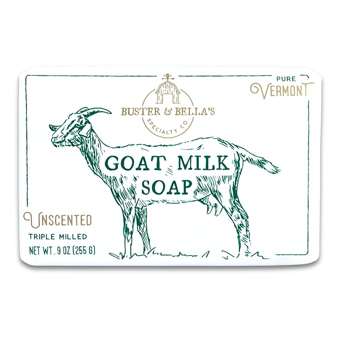 Buster & Bella's Unscented Triple Milled Goat Milk Soap by Buster+%26+Bella%27s