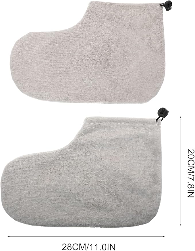 Beaupretty 3 Pairs Wamer Mitts Thermal Cloth Terry Beauty Wraps Hot Cotton - Image 2