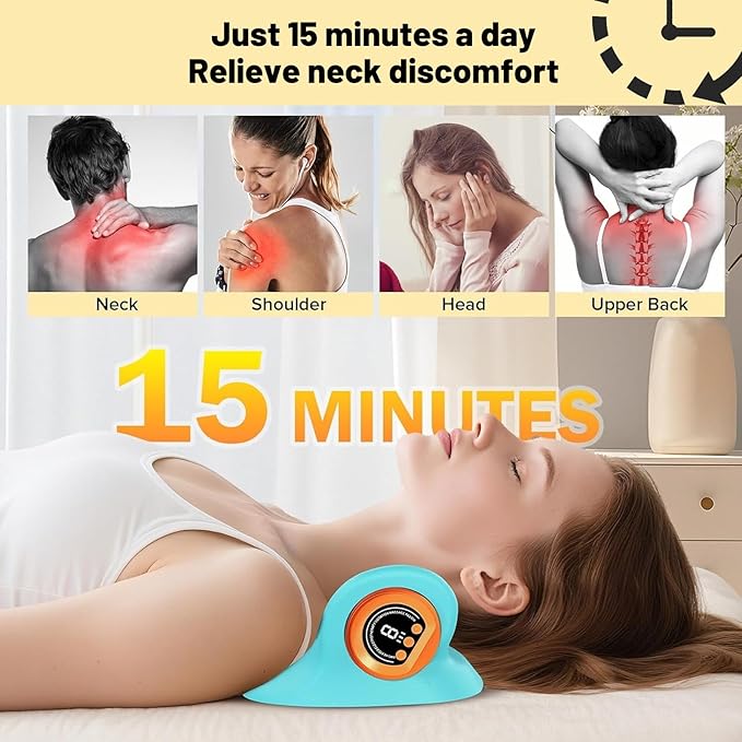 Multifunctional Neck Massager Relieves Neck Fatigue, 6 Massage Intensity Levels - Image 5