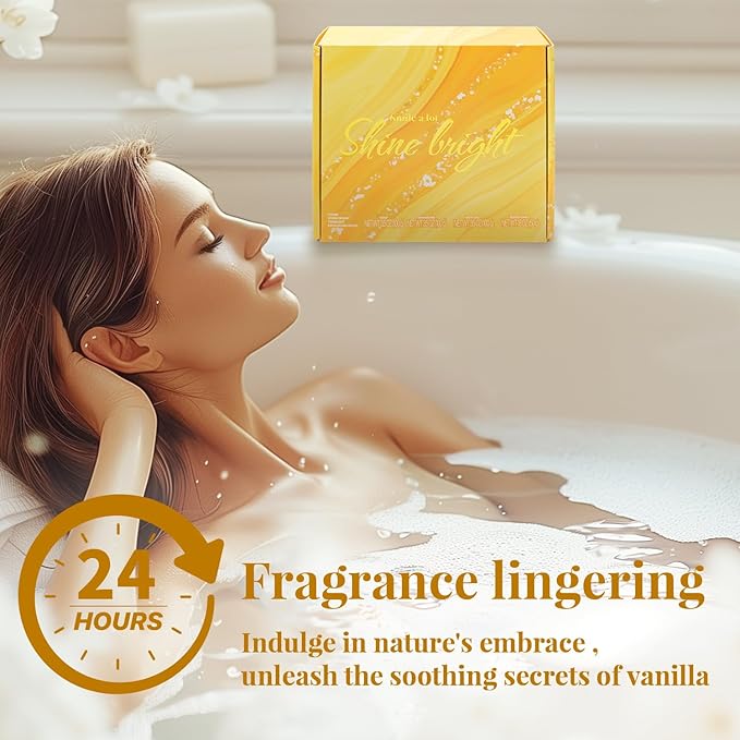 Gift Set for Women 8Pcs Bath and Body Gift Baskets, Vanilla Self Care Present - Image 6