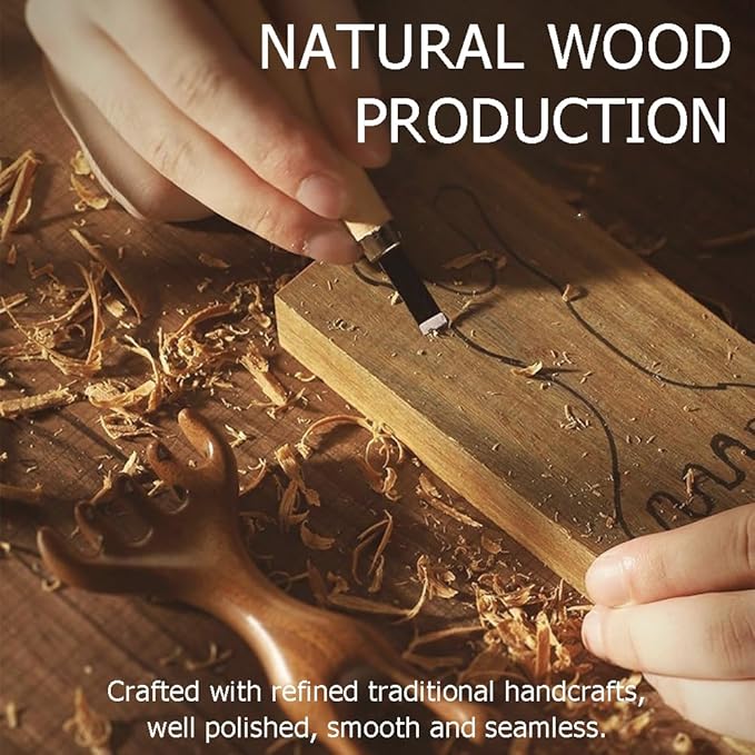 OULIGET Natural Wooden Nose Guasha Massage Tools Anti-Static, Eyes Facial Wood - Image 5